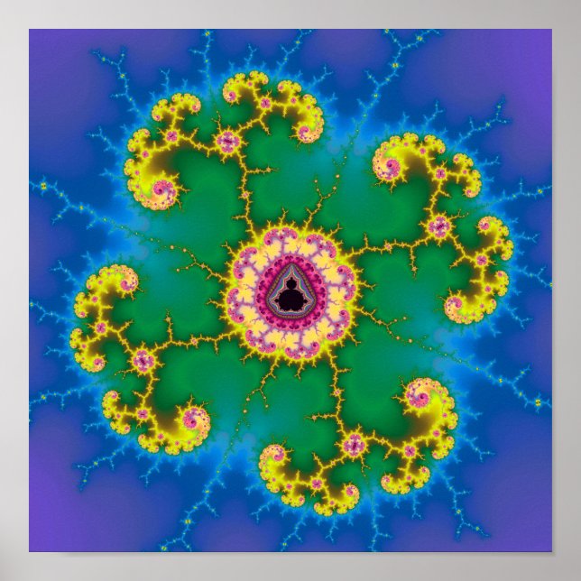 Affiche Île Fractal (Devant)