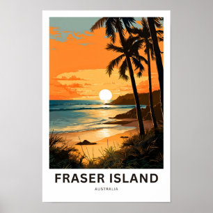Affiche Île Fraser Australie Imprimer les voyages