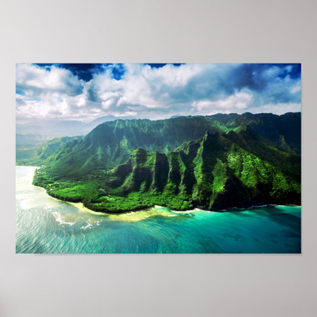 Affiche Île Hawaii (Devant)