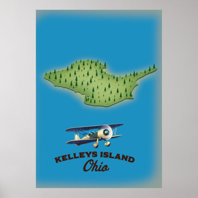 Affiche Île Kelleys Ohio (Devant)