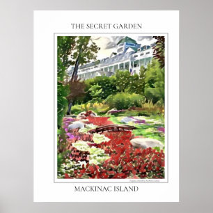 Affiche Île Mackinac Le Jardin Secret