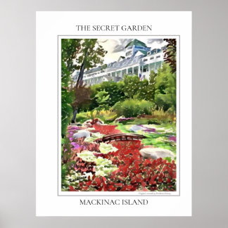 Affiche Île Mackinac Le Jardin Secret