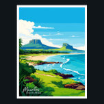 Affiche Ile Maurice East Africa Travel Vintage<br><div class="desc">Maurice Afrique de l'Est lieu de voyage vintage illustration</div>