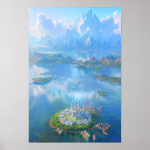 Affiche Île perdue dans le temps