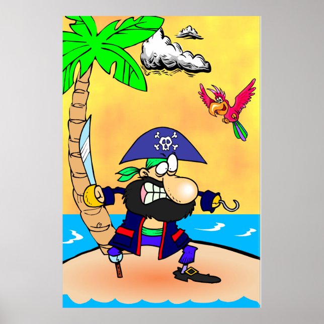 Affiche Île Pirate (Devant)