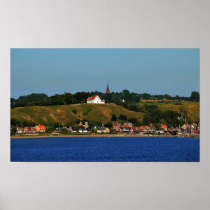 Affiche Île suédoise de Ven, Oresund 20x12 pouces