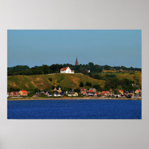 Affiche Île suédoise de Ven, Oresund 20x12 pouces