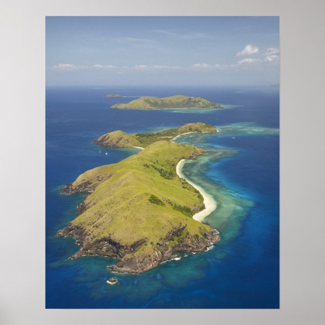 Affiche Île Yanuya, îles Mamanuca, Fidji (Devant)