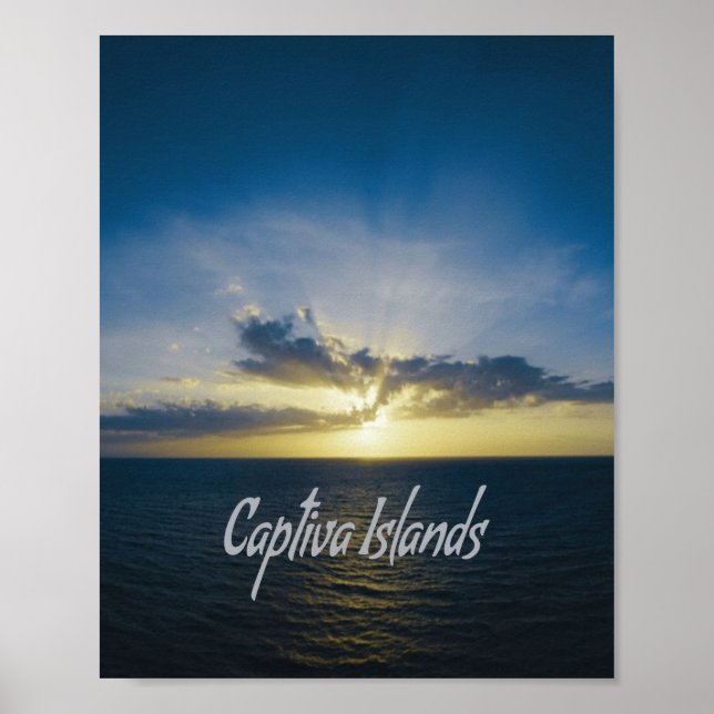 Affiche Îles Captiva Floride (Devant)