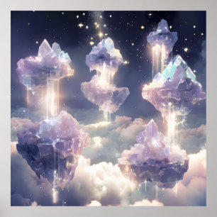 Affiche Îles cristallines flottantes