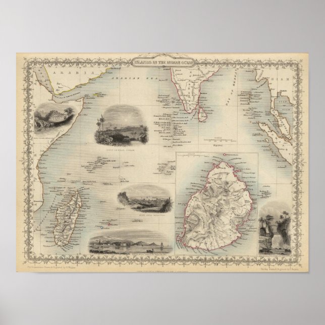 Affiche Îles Dans L'Océan Indien (Devant)