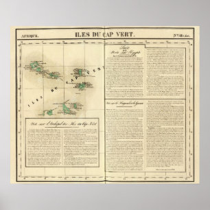 Affiche Îles de Cap Vert Afrique
