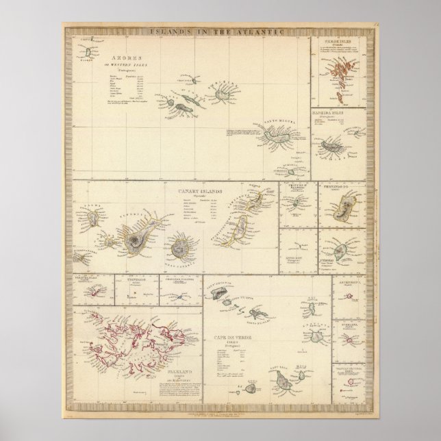 Affiche Îles de l'Atlantique (Devant)