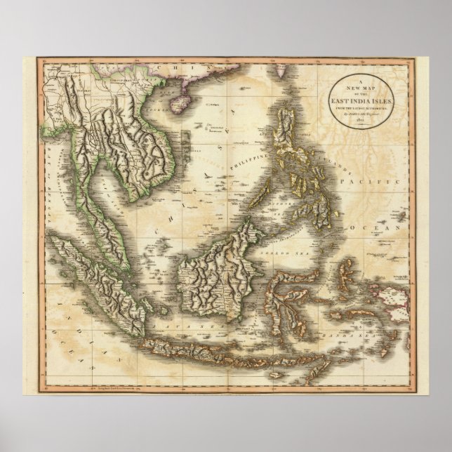 Affiche Îles de l'Inde orientale (Devant)