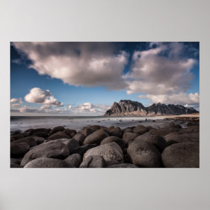 Affiche Iles d'Uttakleiv Lofoten