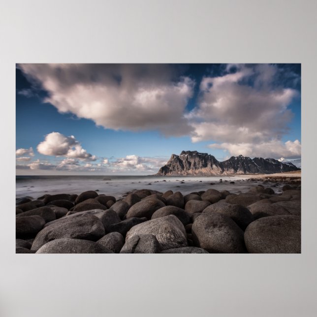 Affiche Iles d'Uttakleiv Lofoten (Devant)