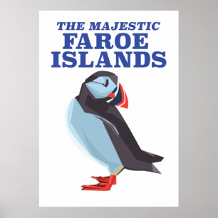 Affiche Iles Féroé Puffin