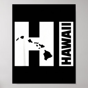 Affiche Îles HI Hawaï