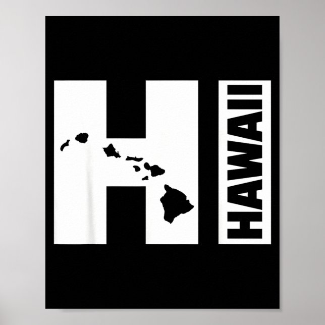 Affiche Îles HI Hawaï (Devant)