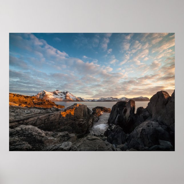 Affiche Iles Lofoten Norvège (Devant)