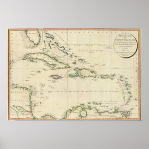 Affiche Îles occidentales 3 de l'Inde