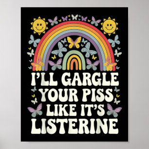 Affiche Ill Garger Votre Comme Son Listerine Funny Adult H