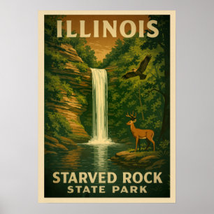 Affiche Illinois Starved Rock State Park V01
