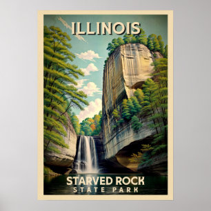Affiche Illinois Starved Rock State Park V02