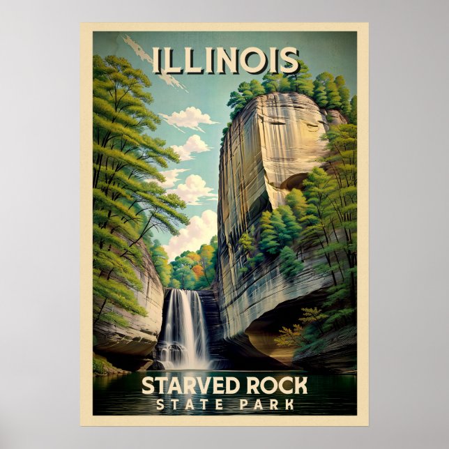 Affiche Illinois Starved Rock State Park V02 (Devant)