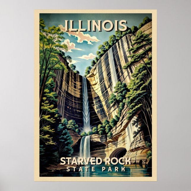 Affiche Illinois Starved Rock State Park V03 (Devant)