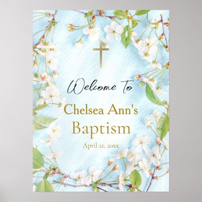 Affiche Illumination Baptême chrétien orthodoxe (Devant)