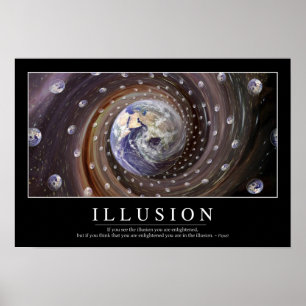 Affiche Illusion : Citation inspirée