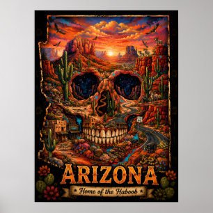 Affiche Illusion de crâne d'Arizona Astigmatisme dans l'