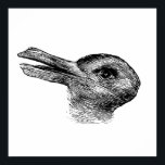 Affiche illusion du canard de lapin<br><div class="desc">illusion de canard de lapin Poster Anime Cartoon Comic Fiction Manga</div>