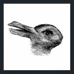 Affiche illusion du canard de lapin<br><div class="desc">illusion de canard de lapin Poster Anime Cartoon Comic Fiction Manga</div>