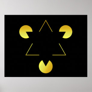 Affiche Illusion Golden Star