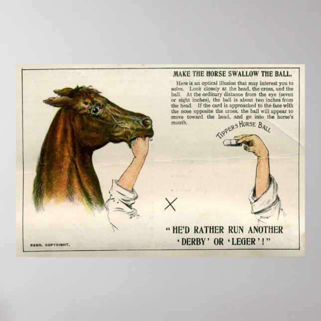 Affiche Illusion optique, 1896 (Devant)