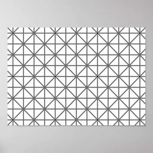 Affiche illusion optique arrière - plan texture motif géom (Devant)