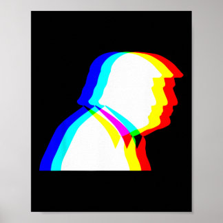 Affiche Illusion optique Trump Edm 