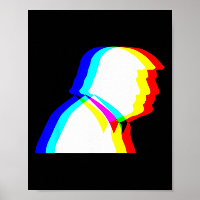 Affiche Illusion optique Trump Edm  (Devant)