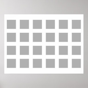 Affiche Illusion optique Vanisant points gris et blanc