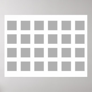 Affiche Illusion optique Vanisant points gris et blanc