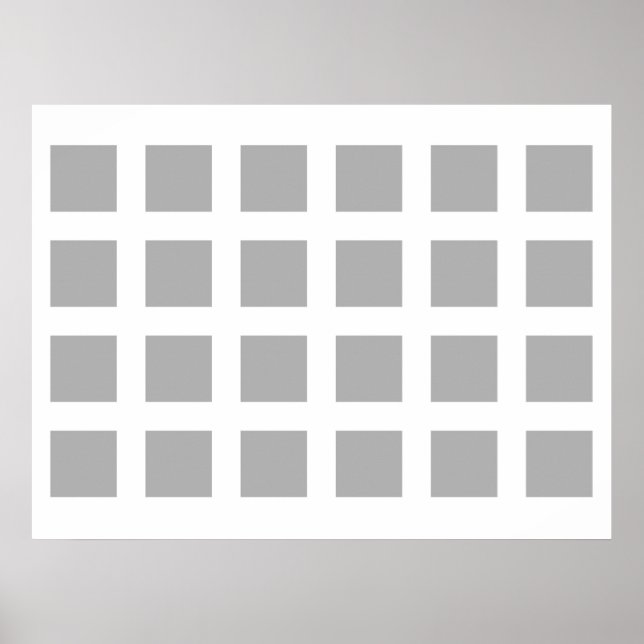 Affiche Illusion optique Vanisant points gris et blanc (Devant)