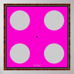 Affiche Illusion optique verte de rotation