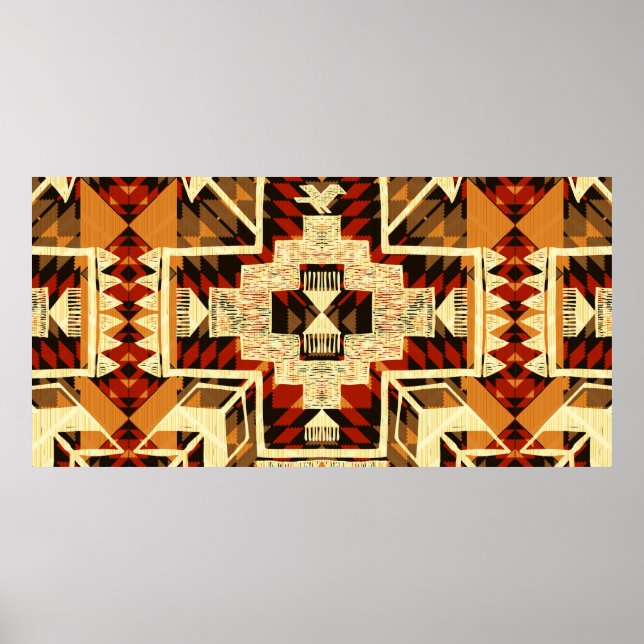 Affiche Illustration abstraite dessinée à la main (Devant)