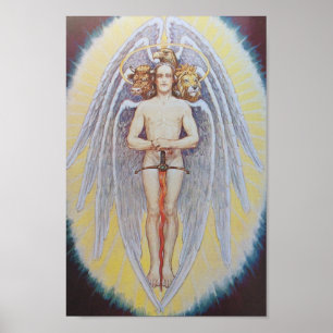 Affiche Illustration alchimique vintage