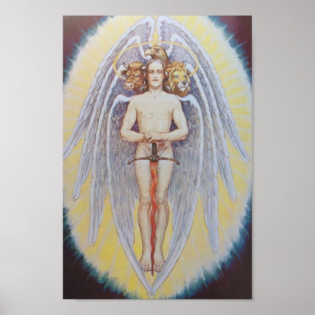 Affiche Illustration alchimique vintage (Devant)