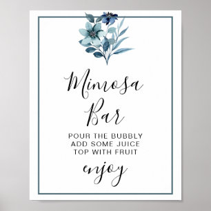 Affiche Illustration aquarelle rustique Bouquet floral ble