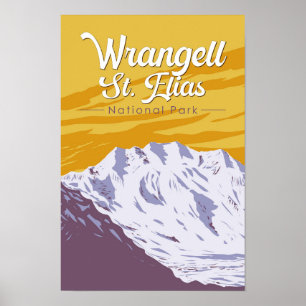 Affiche Illustration artistique du parc national de Wrange