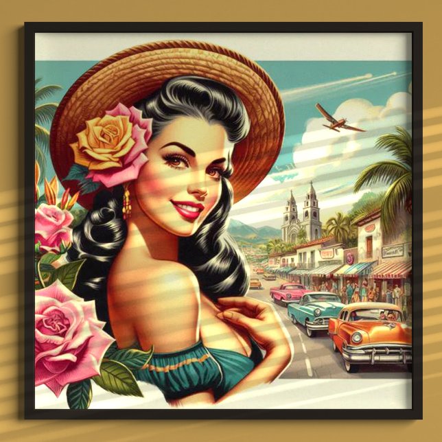 Affiche Illustration Beauté Vintage femme (Créateur téléchargé)